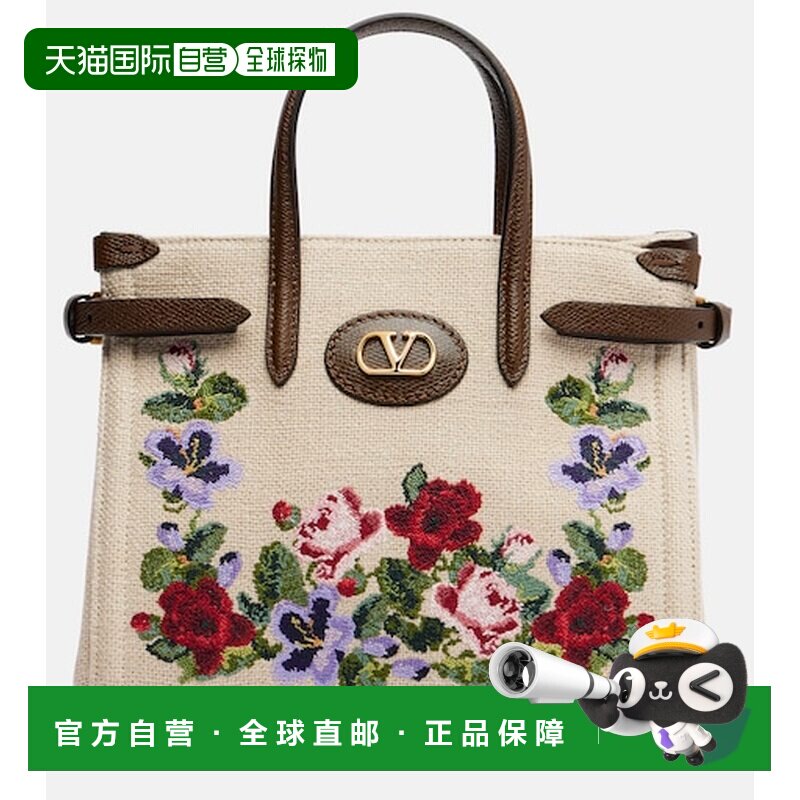 香港直邮valentino 华伦天奴 女士 Antibes 中号帆布手提包