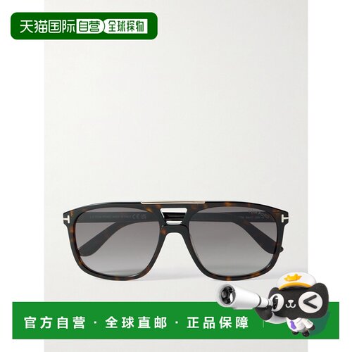 香港直邮Tom Ford 汤姆 福特 女士 Briana 飞行员龟甲色醋纤太阳