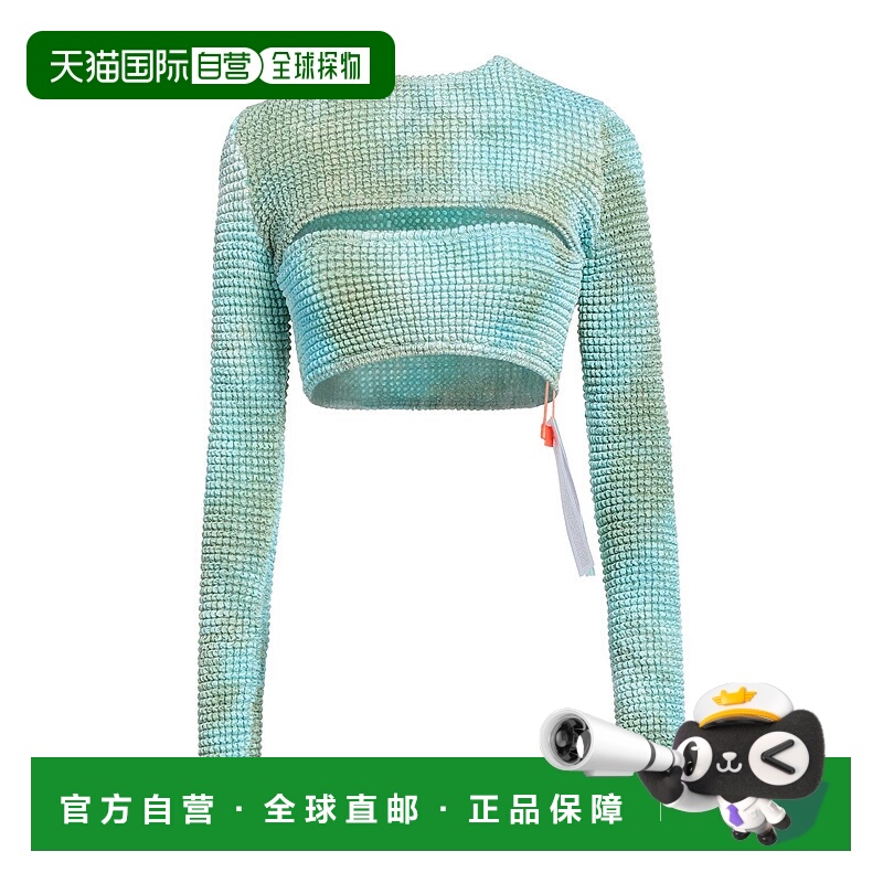 1h可退 香港直邮Off-white 女士 上衣 green绿色 舒适时尚