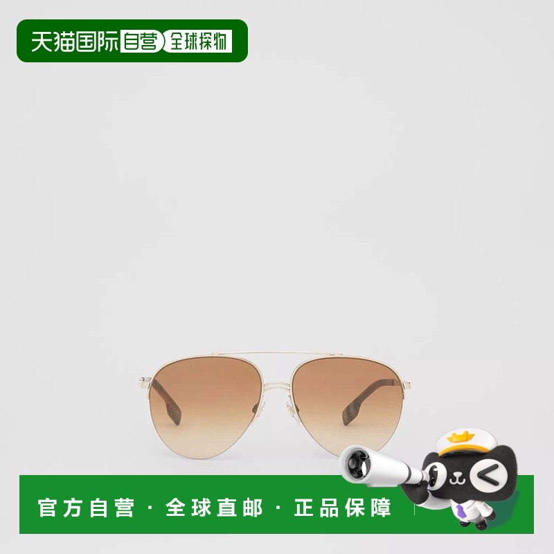 1h可退 欧洲直邮BURBERRY 25春夏 40807581 女士 太阳眼镜 横梁装