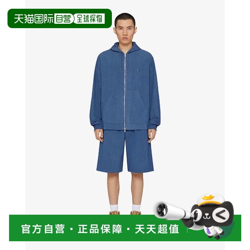 香港直邮Givenchy 长袖连帽拉链卫衣 BM017T1YGH纪梵希纯棉