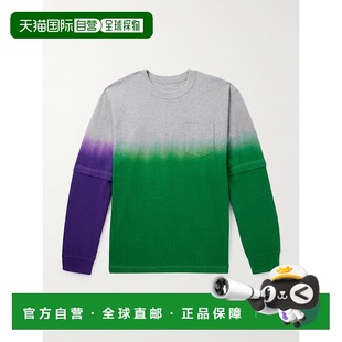 2503799M551男装 渐变色有机棉针织T恤 男士 Sacai