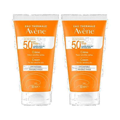 欧洲直邮Avene雅漾清爽倍护盈润防晒霜SPF50+ 50MLx2支装正品