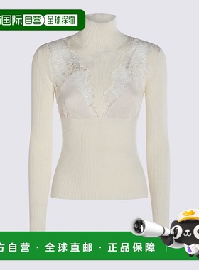 1h可退 香港直邮Blumarine 蓝色情人 女士 白色针织衫 A522M620A