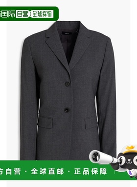 香港直邮THEORY 希尔瑞 女士 羊毛混纺绉纱西装外套 O0101108CHAR