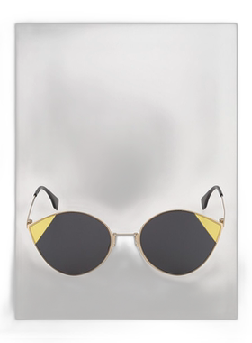 1h可退 Fendi 女士太阳镜 FF0341S正品舒适防紫外线显脸小高级感