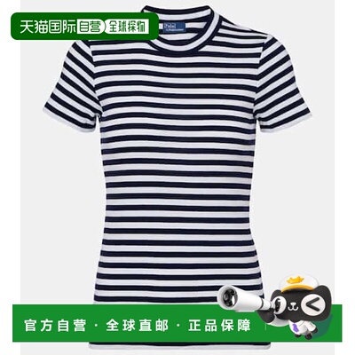 香港直邮Polo Ralph Lauren Polo 拉夫 劳伦 女士 条纹棉质T恤