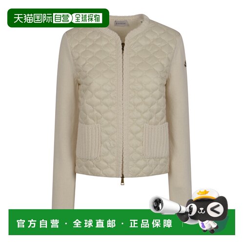 香港直邮MONCLER 女士夹克 SS2026 939B00036M5670034 米白色开衫
