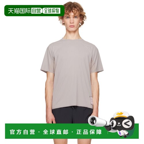 1h可退 香港直邮Satisfy 男士 灰色 AuraLite UV Running T恤 110
