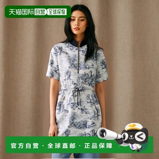 香港直邮Dior 517R67A2056迪奥高端穿搭时髦高档显瘦 印花连衣裙