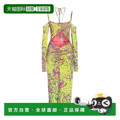 1h可退 香港直邮versace 范思哲 女士 高雅连衣裙 green绿色 舒适