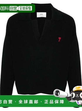 1h可退 香港直邮Ami Paris 女士 POLO衫 UPL346KN0042 black黑色