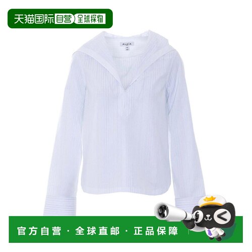 香港直邮ALAIA 女士衬衫 AA9C1004W124C031WHITE SS2026 白色