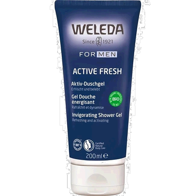 欧洲直邮德国Weleda维蕾德男士活力清新三合一沐浴露200ml正品