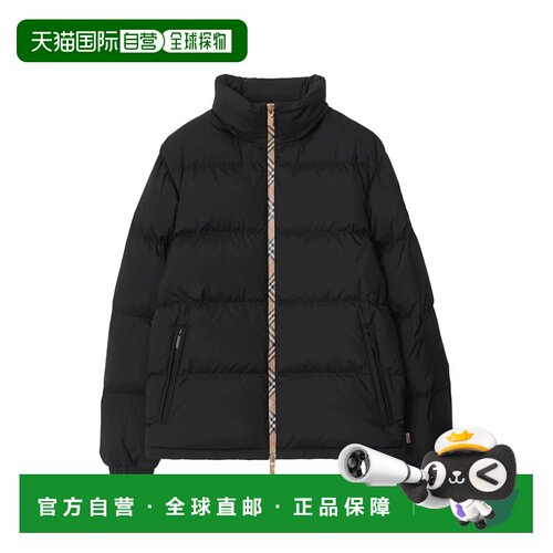 欧洲直邮Burberry Men Snowdon Puffer Jacket Black