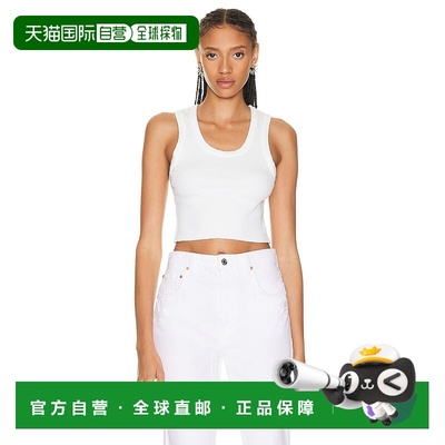 香港直邮AGOLDE 女士 短款深红花背心 A72251260 white白色 舒适