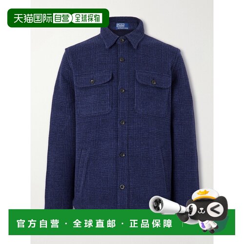 美国直邮Polo Ralph Lauren Polo 拉夫 劳伦 男士 格纹羊毛混纺衬