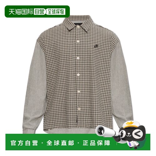 1h可退 香港直邮ALL SAINTS 男士衬衫 M034SFOATWHITE AW2026 灰