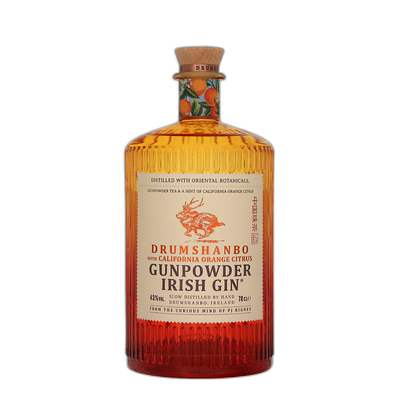 欧洲直邮 Drumshanbo Gunpowder Gin鹿角兔火耀加州橙43度700ml