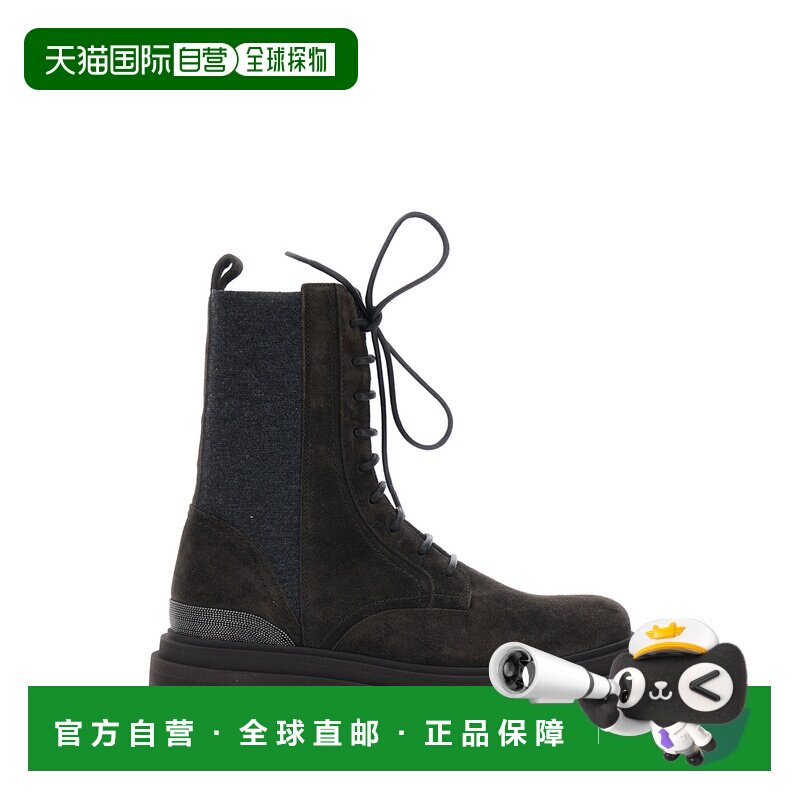 香港直邮Brunello Cucinelli 布内罗 古奇拉利 女士 绑带短靴 MZS