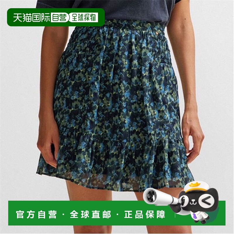 1h可退 香港直邮BOSS 波士 女士 C_Vistula Seasonal-Print 迷你