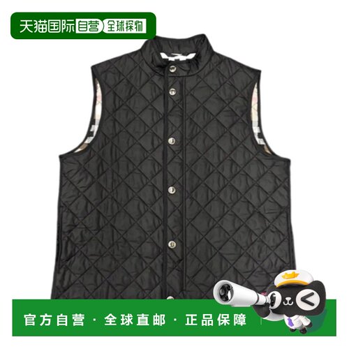 1h可退 香港直邮BURBERRY 男士马甲 80914611 SS2024 军绿色 绗缝
