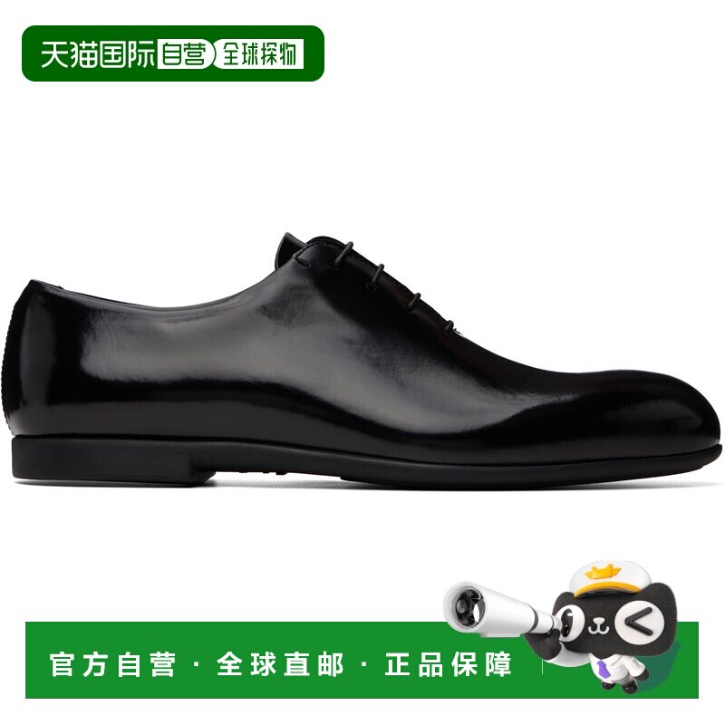 1h可退 香港直邮Jil Sander 吉尔 桑达 男士 黑色系带牛津鞋 J33Z
