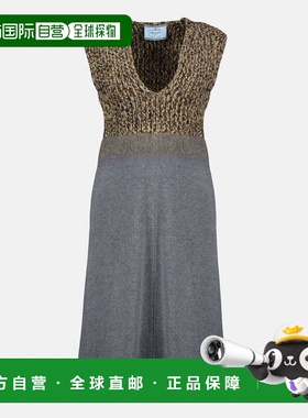 1h可退 香港直邮Prada 普拉达 女士 en laine grise 睡袍 P3Q26RS