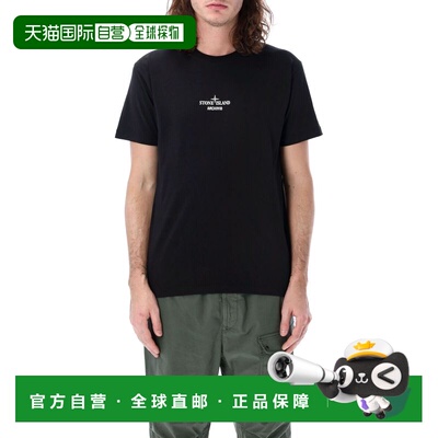 1h可退 香港直邮STONE ISLAND 男士T恤 80152NS91V0029 AW2024 黑