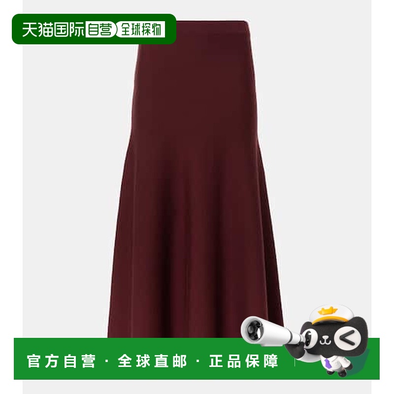 香港直邮Gabriela Hearst 女士 Freddie 羊毛开司米真丝中长半身