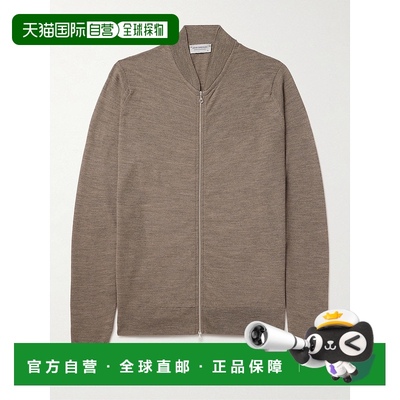 香港直邮John Smedley 男士 16.Singular 美利奴羊毛拉链针织开衫