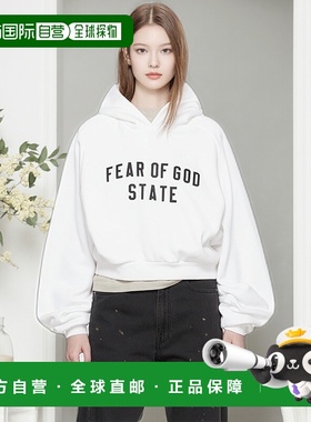 香港直邮Essentials 女士 白色 Fleece Raglan 连帽衫 192SP25782