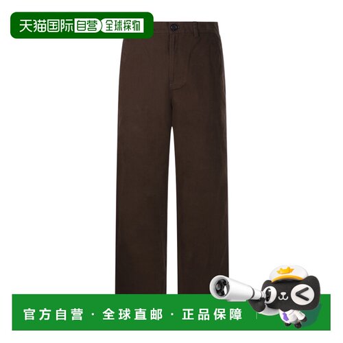 香港直邮DUNST 男士休闲裤 UDPA6C301W2BROWN AW2026 棕色 腰带袢