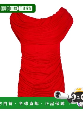 1h可退 香港直邮Blumarine 蓝色情人 女士 高雅连衣裙 red红色 舒