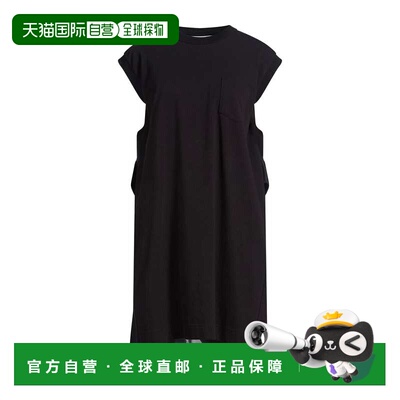 香港直邮Sacai 女士 短款连衣裙 BLACK 黑色夏装时尚舒适