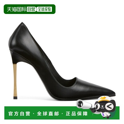自营欧洲直邮GUCCI古驰 La Famiglia女士黑色皮革 Bombshell高跟
