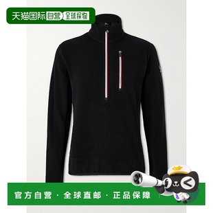 香港直邮moncler 盟可睐 男士 Jersey-Trimmed Fleece Half-Zip B