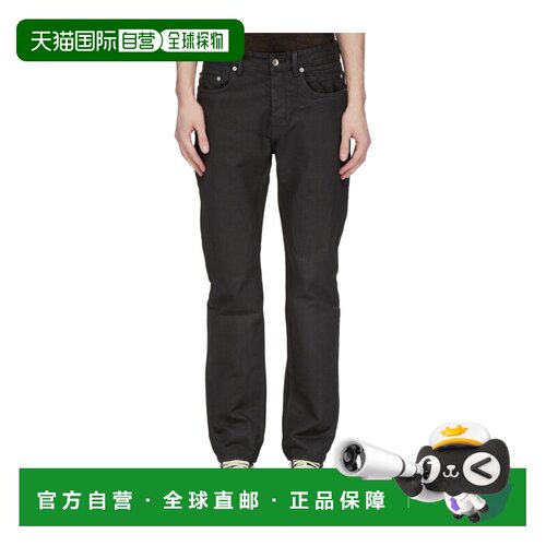 Rick Owens Drkshdw 腰带袢牛仔裤直筒裤 DU02F6397BW