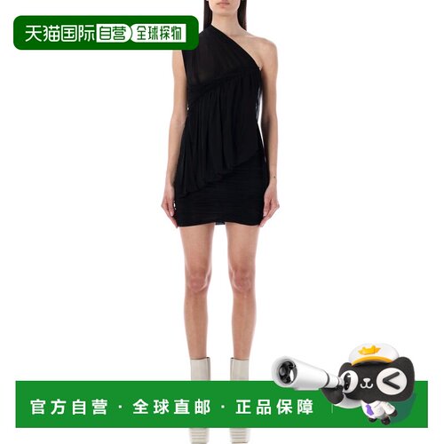 香港直邮RICK OWENS 女士连衣裙 RP01C5565BZ09 SS2023 黑色