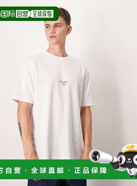 1h可退 香港直邮ASOS 男士 设计宽松胸部印花T恤(白色) white白色