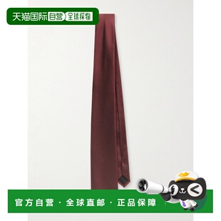 1h可退 香港直邮Saint Laurent 圣罗兰 男士 7cm 真丝塔夫绸领带