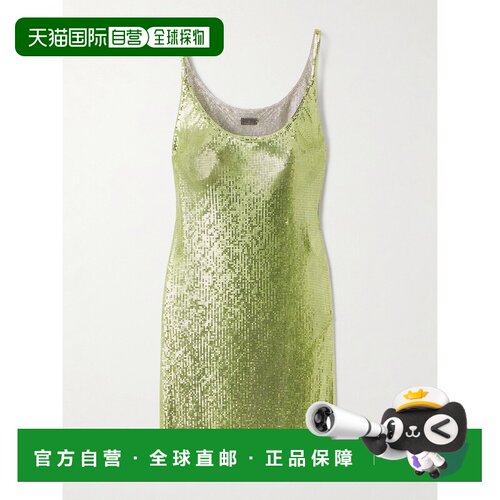 1h可退 Rabanne 女士 链甲迷你连衣裙 25HIRO024MH0007吊带包臀裙