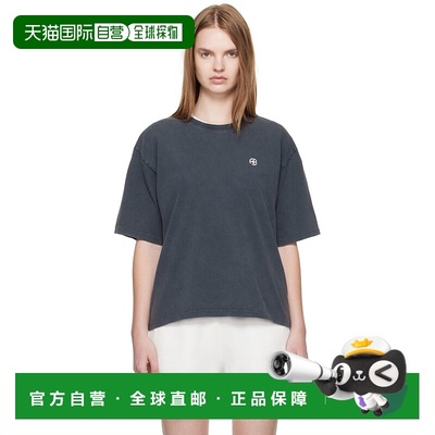 1h可退 香港直邮ANINE BING 女士 灰色 Rudy Empowerment T 恤 A0