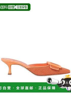 香港直邮Manolo Blahnik 穆勒高跟凉鞋 42419590005MULT