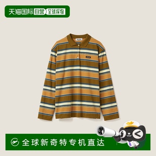 Polo 24新品 棉质平纹针织 条纹 衫 MIU 欧洲直邮MIU 缪缪