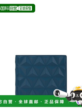 自营欧洲直邮S.T.Dupont法国都彭 APEX男士深蓝色小牛皮钱包