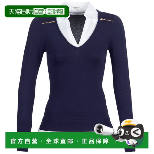 欧洲直邮Morgan  MYLORD 女士服装针织套衫 132-MYLORD-M-MARINE-
