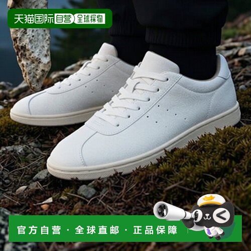 自营欧洲直邮Mango芒果 男士白色带皮革的嵌片网球鞋男鞋