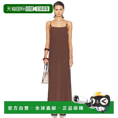 1h可退 香港直邮Staud 女士 Laura 连衣裙 S26R2321CZ brown棕色