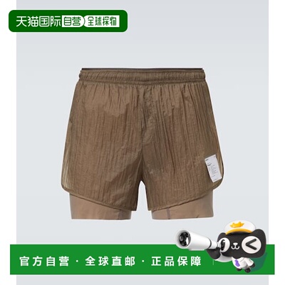 1h可退 香港直邮Satisfy 男士 Rippy 跑步短裤 brown棕色 舒适时